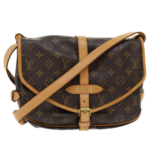 Louis Vuitton Saumur Handbag Monogram Canvas