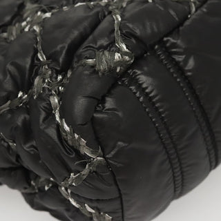 Chanel Tweed on Stitch Zip Tote Quilted Nylon