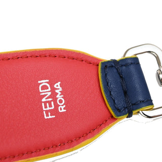 Fendi Flowerland Strap You Shoulder Strap Studded Leather