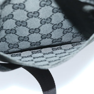 Gucci Vintage Flat Messenger Bag GG Canvas and Leather