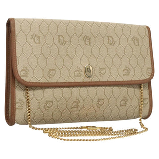 Christian Dior Vintage Honeycomb chain Canvas