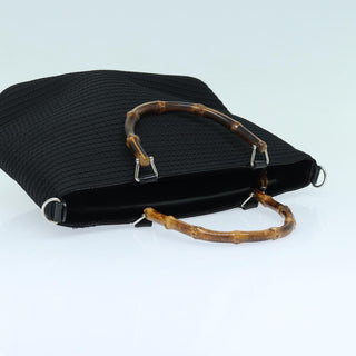 Gucci Vintage Bamboo Handle Tote Canvas
