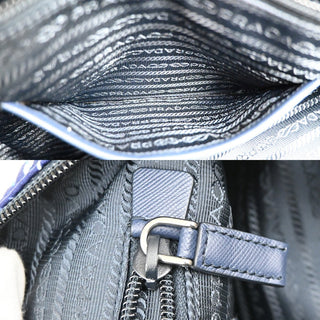 Prada Convertible Tote Printed Tessuto with Saffiano