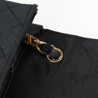 Chanel Vintage CC Chain Flap Bag Quilted Satin