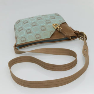 Salvatore Ferragamo Gancini Shoulder Bag Canvas