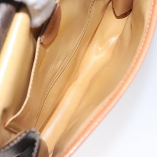 Celine Vintage Macadam Shoulder Bag Canvas and Leather