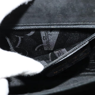 Salvatore Ferragamo Gancini Convertible Top Handle Bag Suede