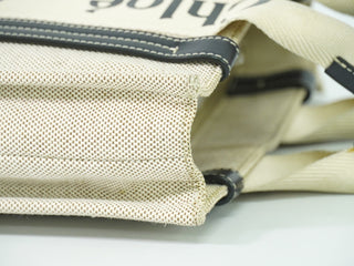 Chloe Woody Tote Canvas with Leather