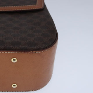 Celine Vintage Convertible Top Handle Bag Macadam Coated Canvas