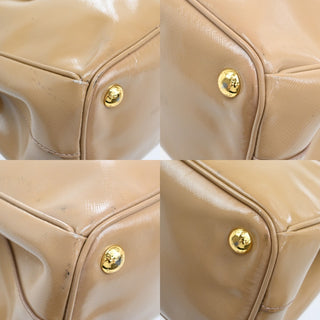 Prada Galleria Double Zip Tote Patent leather