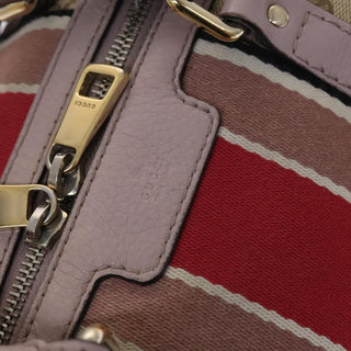 Gucci Vintage Web Boston Bag GG Canvas