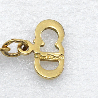 Christian Dior CD Logo necklace Gold-plat and Faux Perle