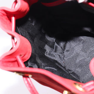 Salvatore Ferragamo Gancini Flap Drawstring Backpack Leather