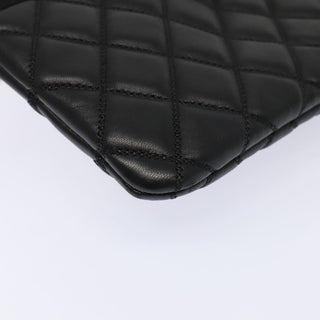 Chanel Pearl O Case Clutch Quilted Lambskin and Calfskin