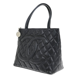 Chanel Medallion Tote Quilted Caviar