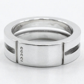 Gucci Logo Band Ring Sterling Silver