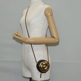 Chanel Round Camellia Coin Purse Leather