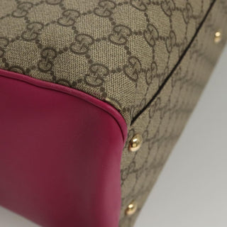 Gucci Convertible Boston Bag Embroidered GG Coated Canvas