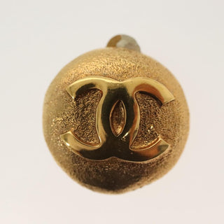 Chanel Vintage CC Round Clip-On Earrings Metal