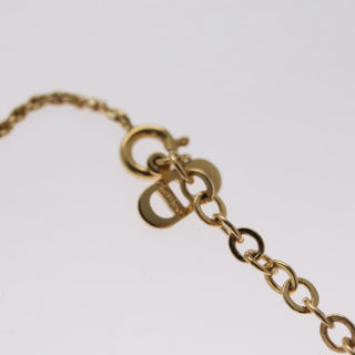 Christian Dior CD Pendant Necklace Metal and Crystals