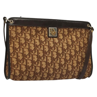 Christian Dior Vintage Trotter Shoulder Bag Canvas