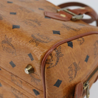 MCM Visetos Handbag Canvas and Leather