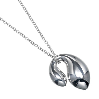 Tiffany & Co. Elsa Peretti Double Teardrop Necklace Silver 925