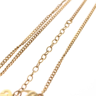 Christian Dior CD Pendant Necklace Metal