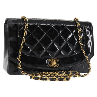 Chanel Vintage Diana Flap Bag Quilted Patent