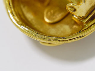 Chanel Vintage CC Hoop Clip-On Earrings Metal