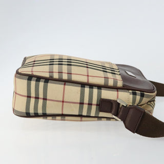 Burberry Zip Messenger Bag Nova check Canvas and Leather