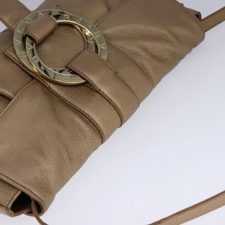 Bvlgari Chandra Flap Shoulder Bag Leather