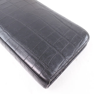 Saint Laurent Classic Zip Around Organizer Wallet Leather