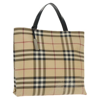 Burberry Top Handle Tote Nova Check Canvas