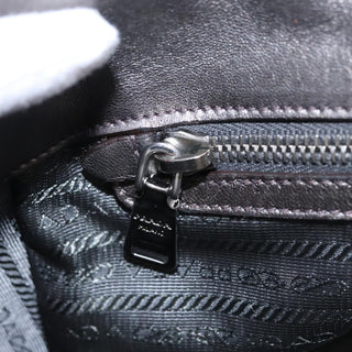 Prada Waves Chain Tote Leather and Tessuto