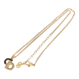 Christian Dior CD Pendant Necklace Metal