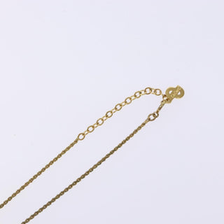 Christian Dior CD Round Pendant Necklace Metal