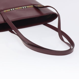 Burberry Nova Check Tote Leather