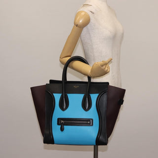 Celine Tricolor Luggage Bag Leather