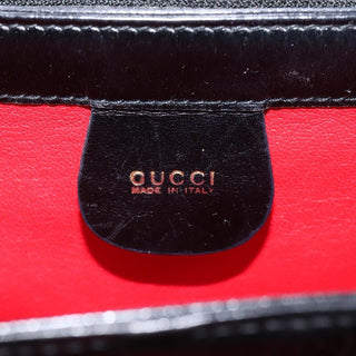 Gucci Vintage Convertible Bamboo Box Crossbody Bag Leather