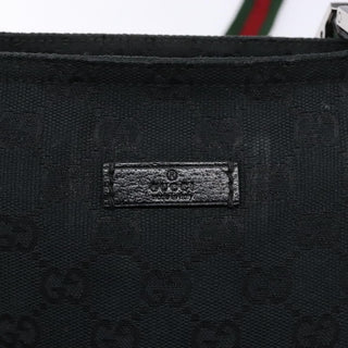 Gucci Web Strap Zip Messenger Bag GG Canvas