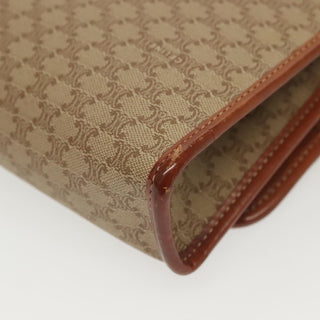 Celine Vintage Macadam Shoulder Bag Canvas and Leather