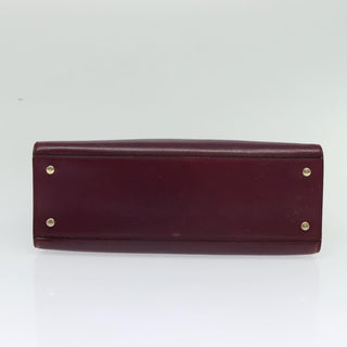 Celine Circle Logo Handbag Leather