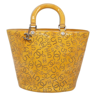 Chanel CC No.5 Shopping Tote Perforated Patent