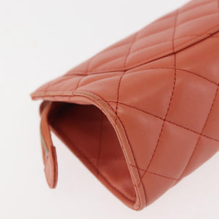 Chanel Classic Double Pocket Zip Pouch Quilted Lambskin