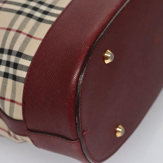 Burberry Nova Check Tote Canvas and Leather
