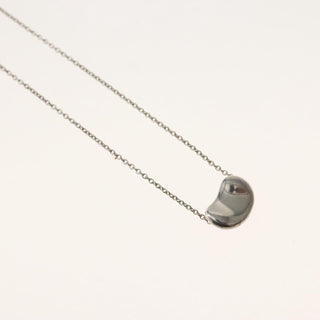 Tiffany & Co. Elsa Peretti Bean Pendant Necklace Sterling Silver