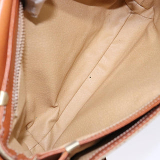 Celine Vintage Macadam Shoulder Bag Canvas and Leather