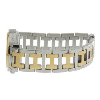 Hermes Clipper Chronograph Quartz Watch Stainless Steel with Plated Metal and Mother of Pearl