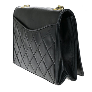 Chanel Vintage CC Chain Full Flap Bag Quilted Leather
